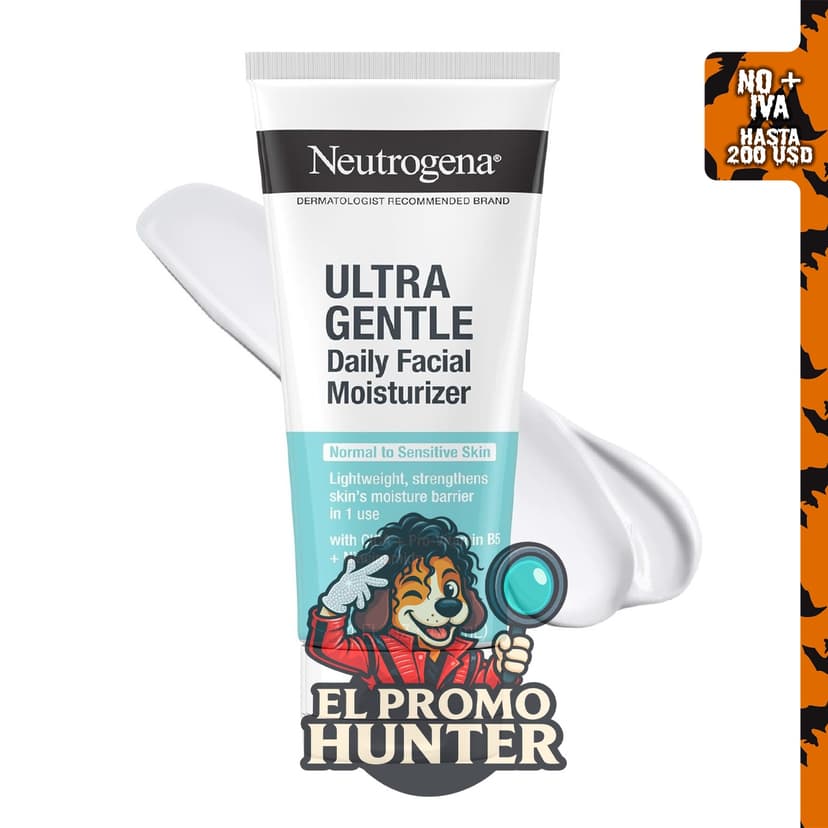 Neutrogena Hidratante facial diario ultra suave, sin fragancia.