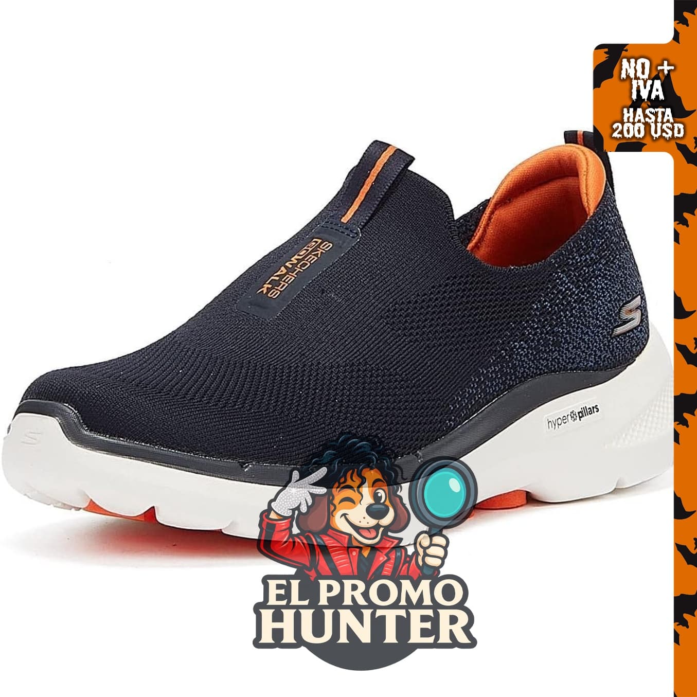 Skechers Gowalk 6-Stretch Fit - Tenis deportivos para caminar para hombre.
