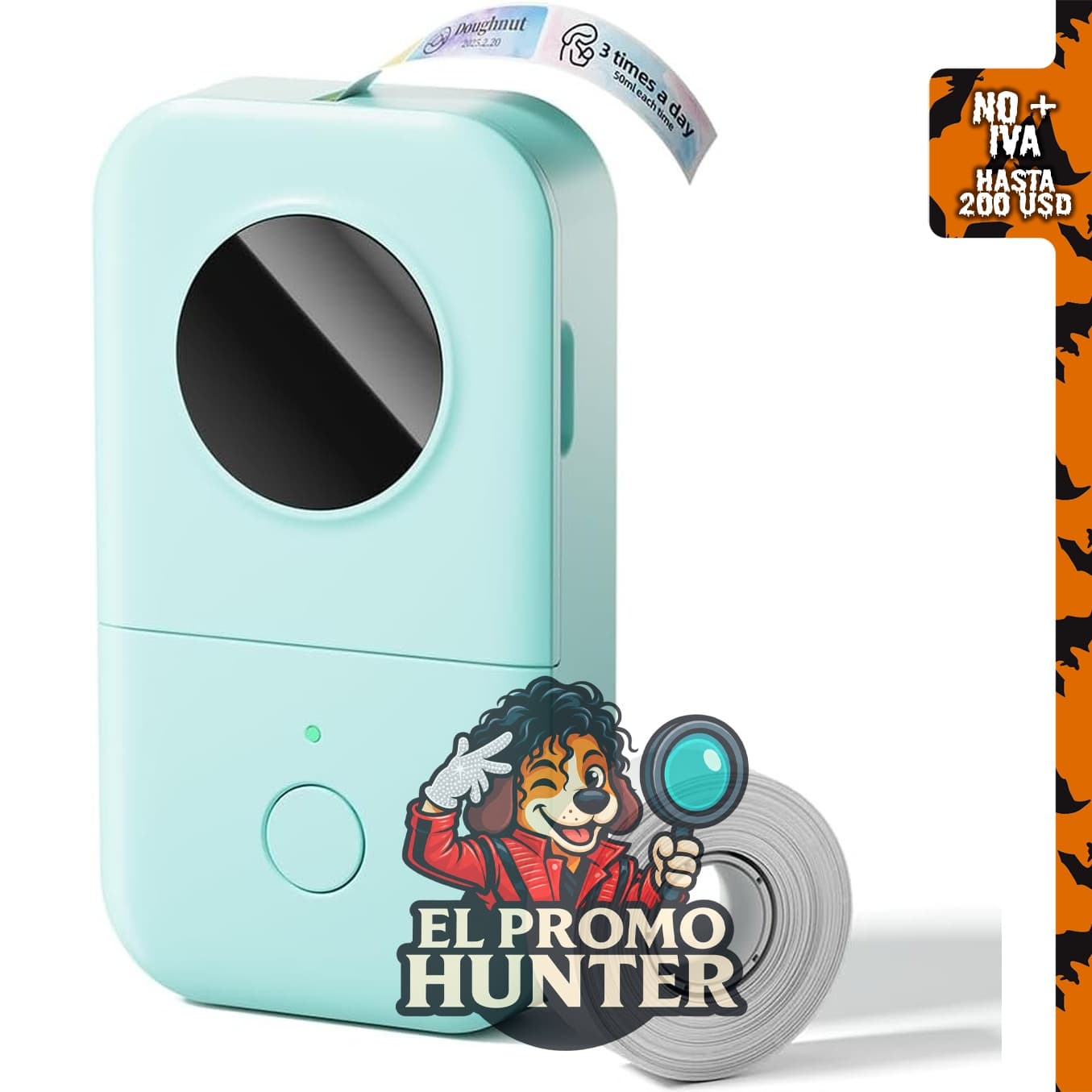 Máquina etiquetadora Phomemo D30, mini impresora de etiquetas con cinta.