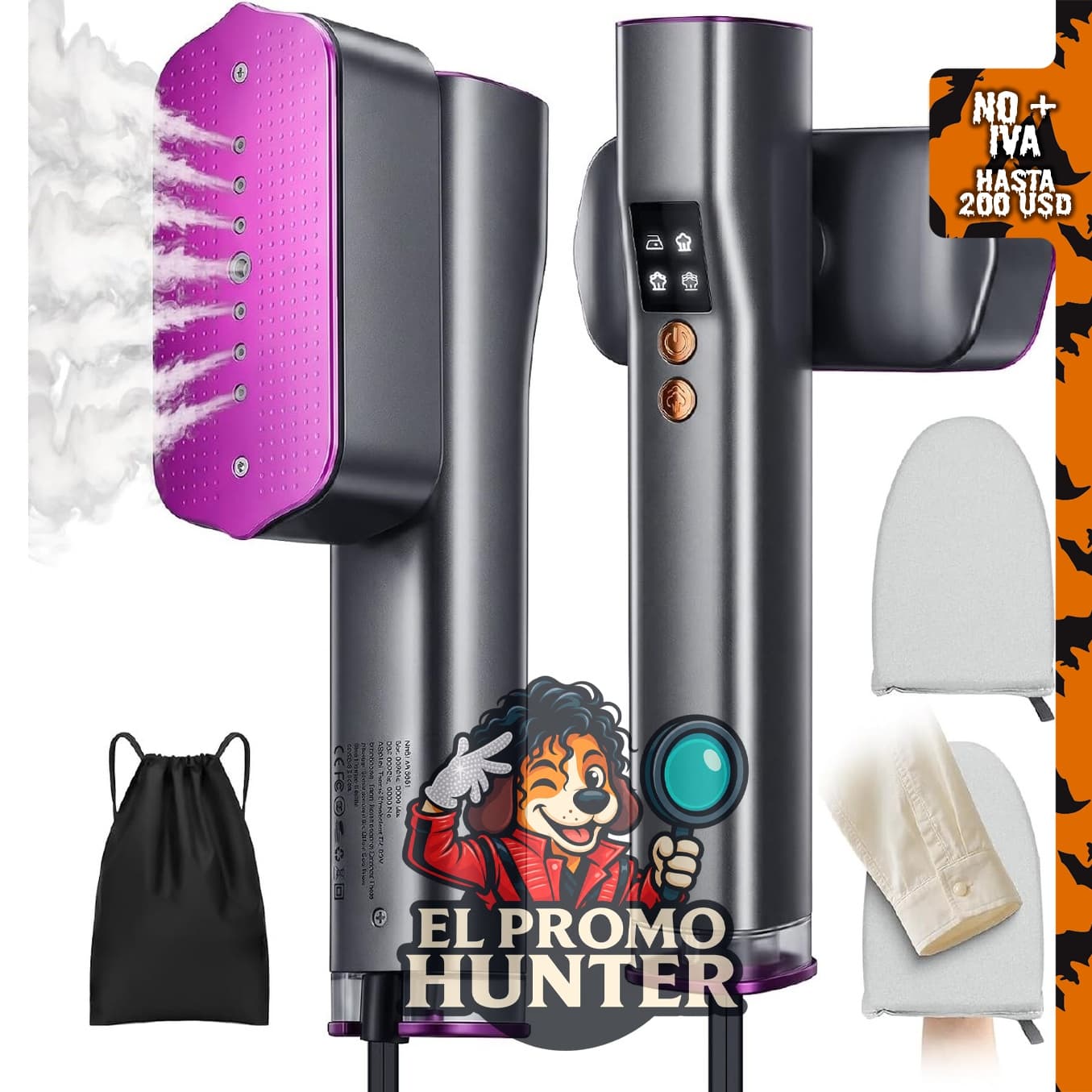 Vaporizador portátil de ropa 110-220V.