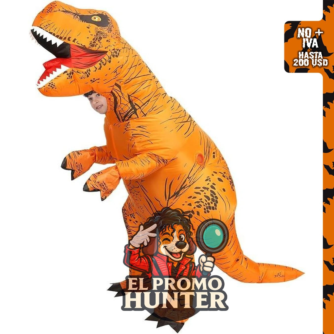 Disfraz inflable de T-Rex para adultos y niños, adecuado para fiestas temáticas de Halloween.