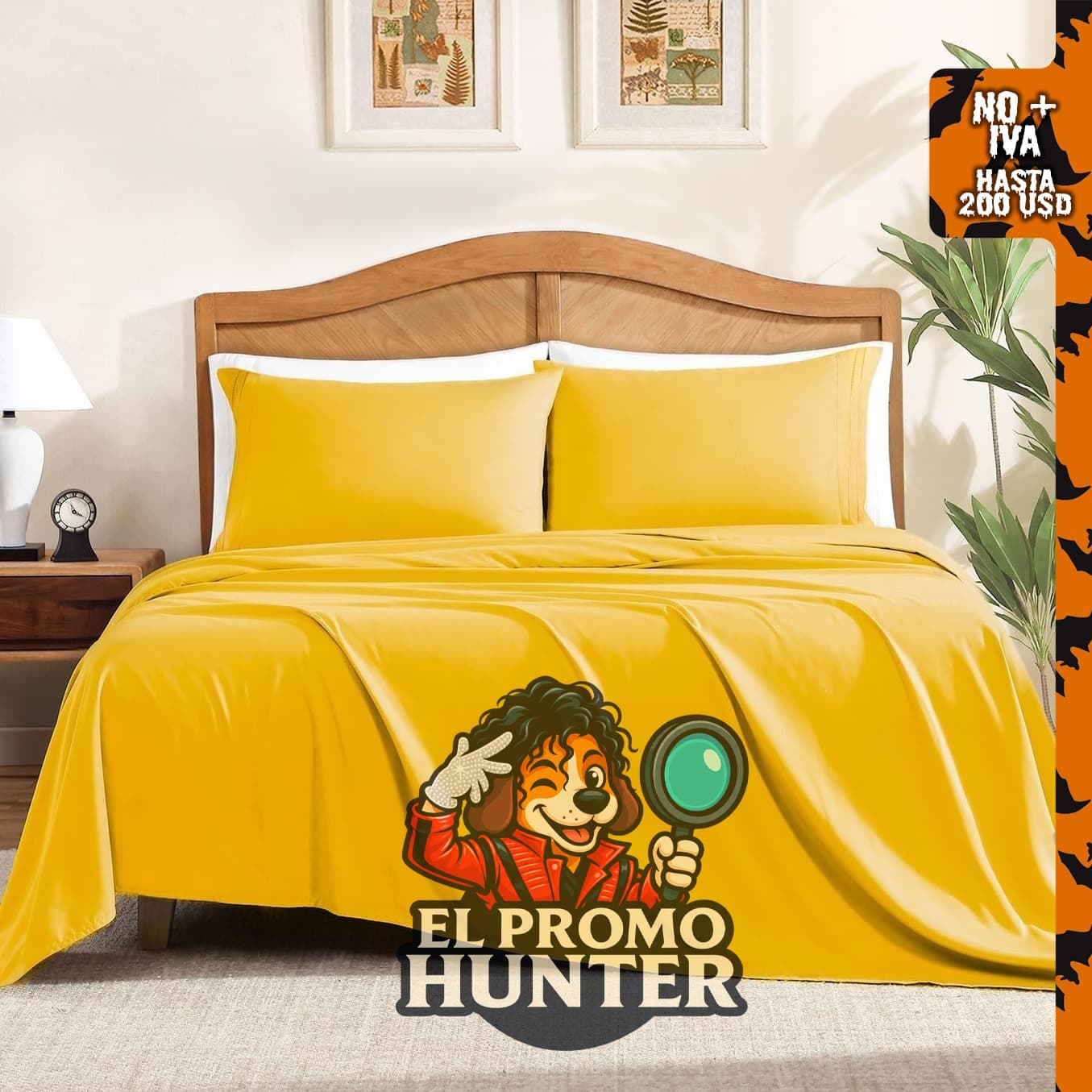 ClevaHome Juego de sábanas de 4 piezas para cama tamaño Queen, fabricado en microfibra ligera y suave.