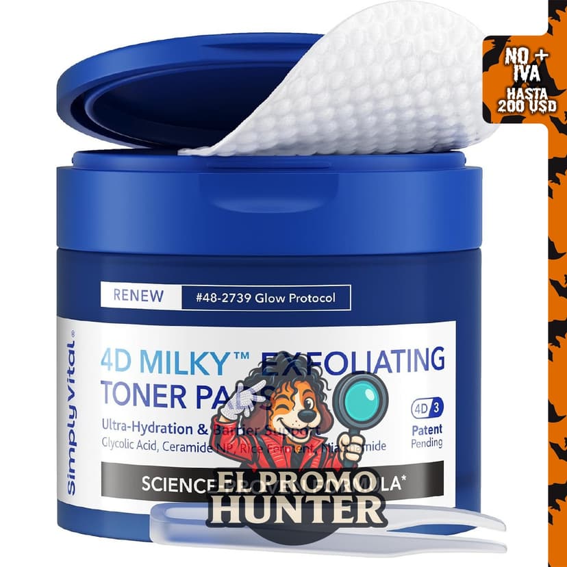 Almohadillas de tóner exfoliante para rostro AHA BHA con ácido salicílico.
