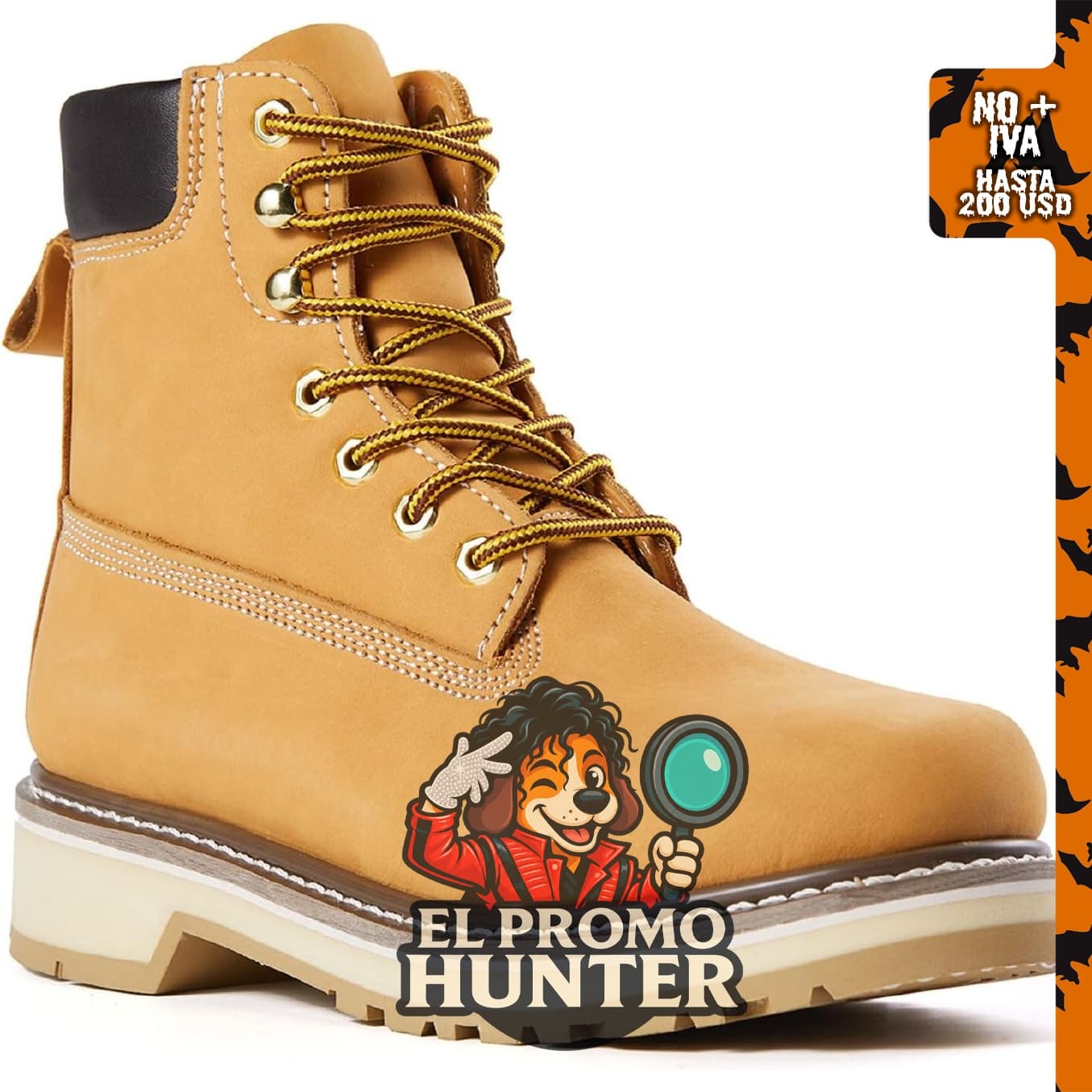 Botas de trabajo SureTrack de 6" de cuero para hombre, con punta blanda y antideslizantes.
