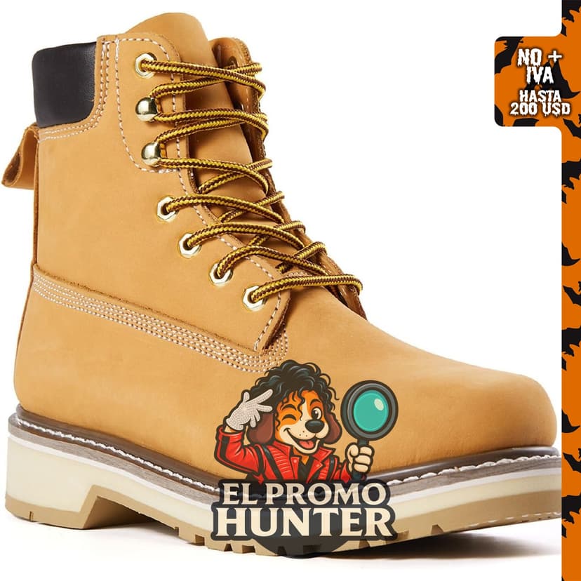 Botas de trabajo SureTrack de 6" de cuero para hombre, con punta blanda y antideslizantes.