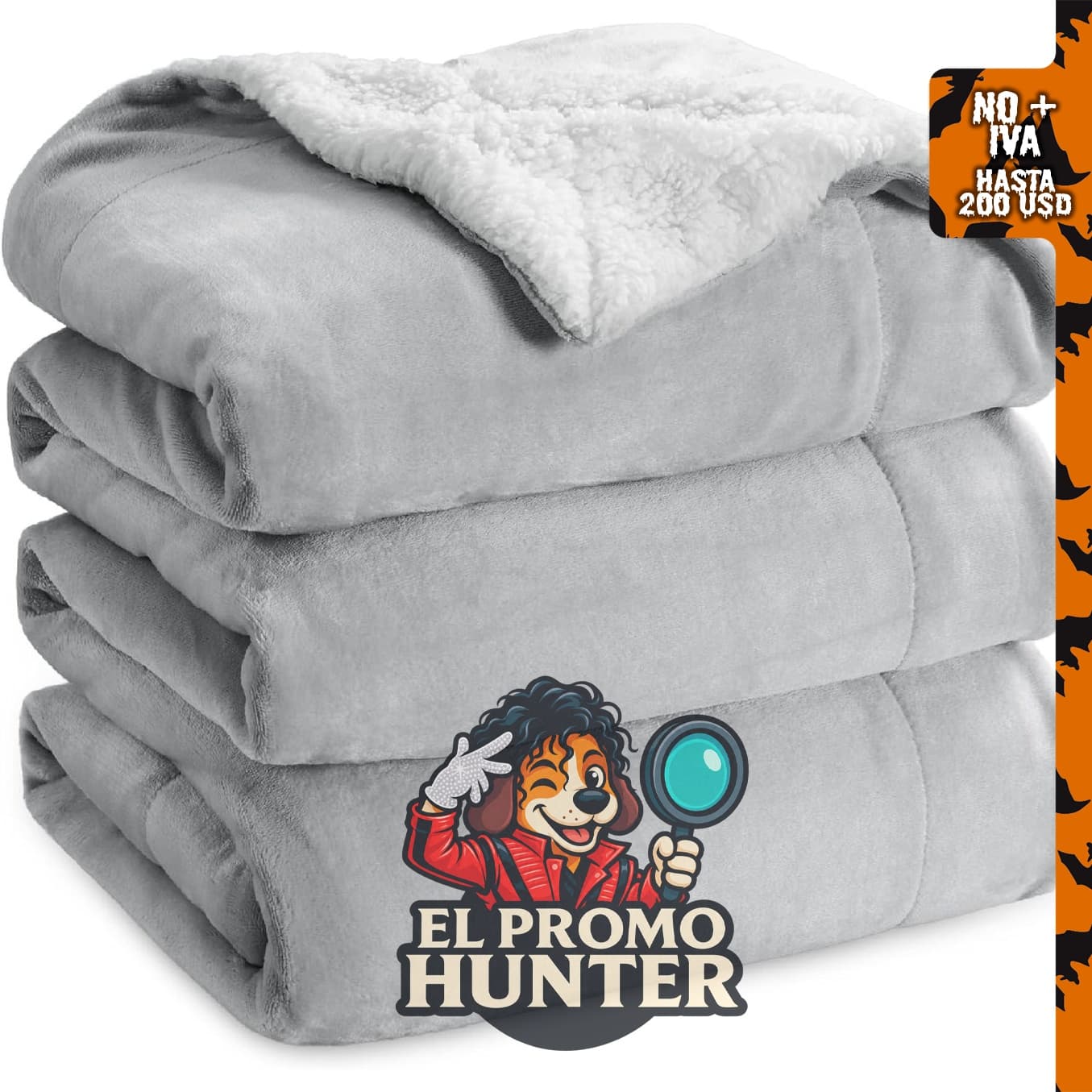 Bedsure GentleSoft Manta de forro polar Sherpa tamaño Queen, 90 x 90 pulgadas.