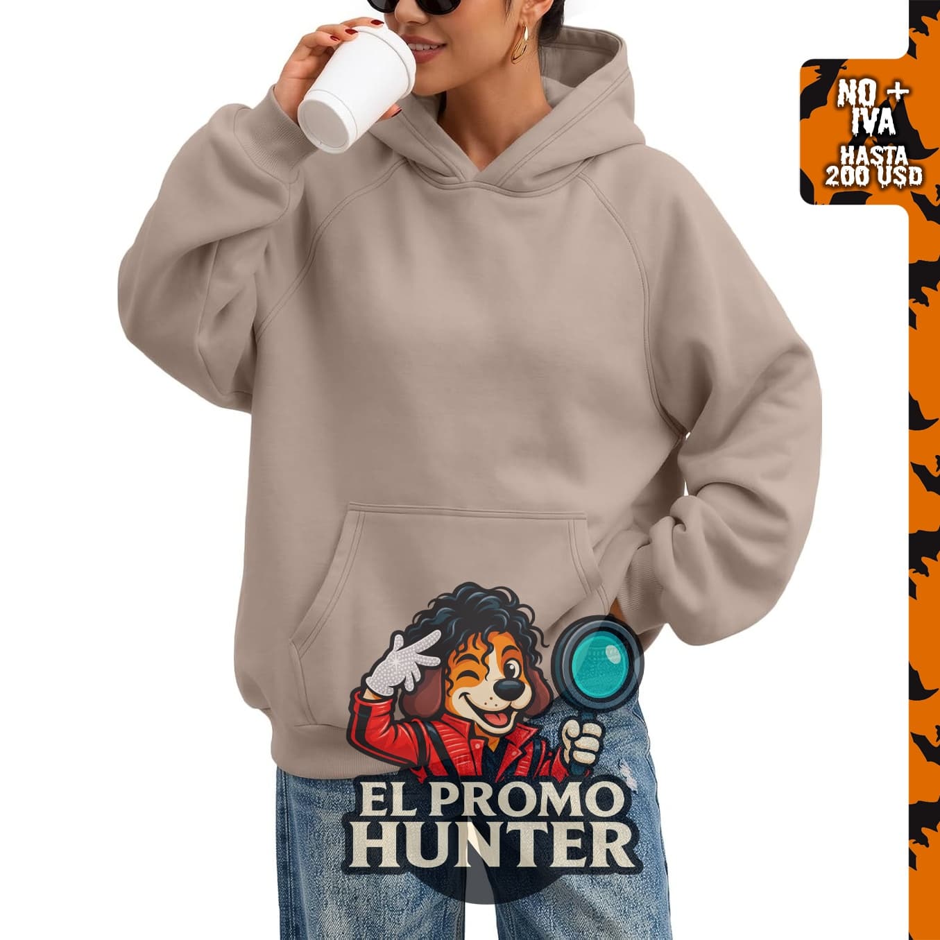 Sudadera con capucha de gran tamaño Trendy Queen, de forro polar, para mujer.