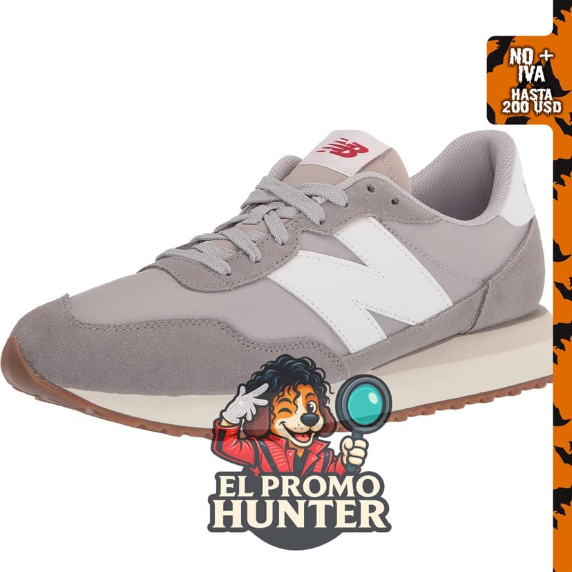 New Balance Hombre 237, zapato deportivo con diseño clásico.