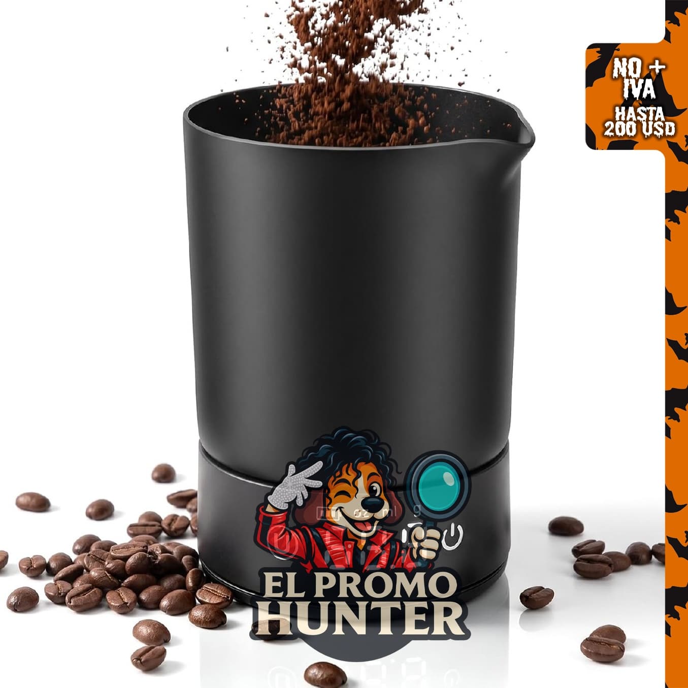Báscula de café espresso OULAY con taza magnética para frijoles.