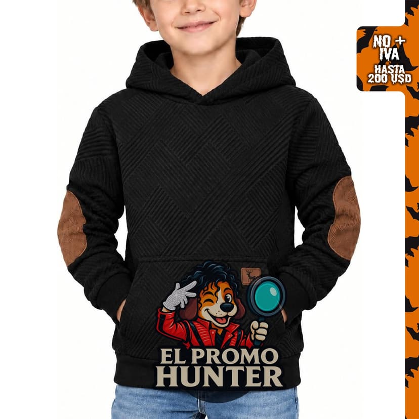 ZITY Sudaderas con capucha y manga larga con textura para niños de 6 a 15 años.