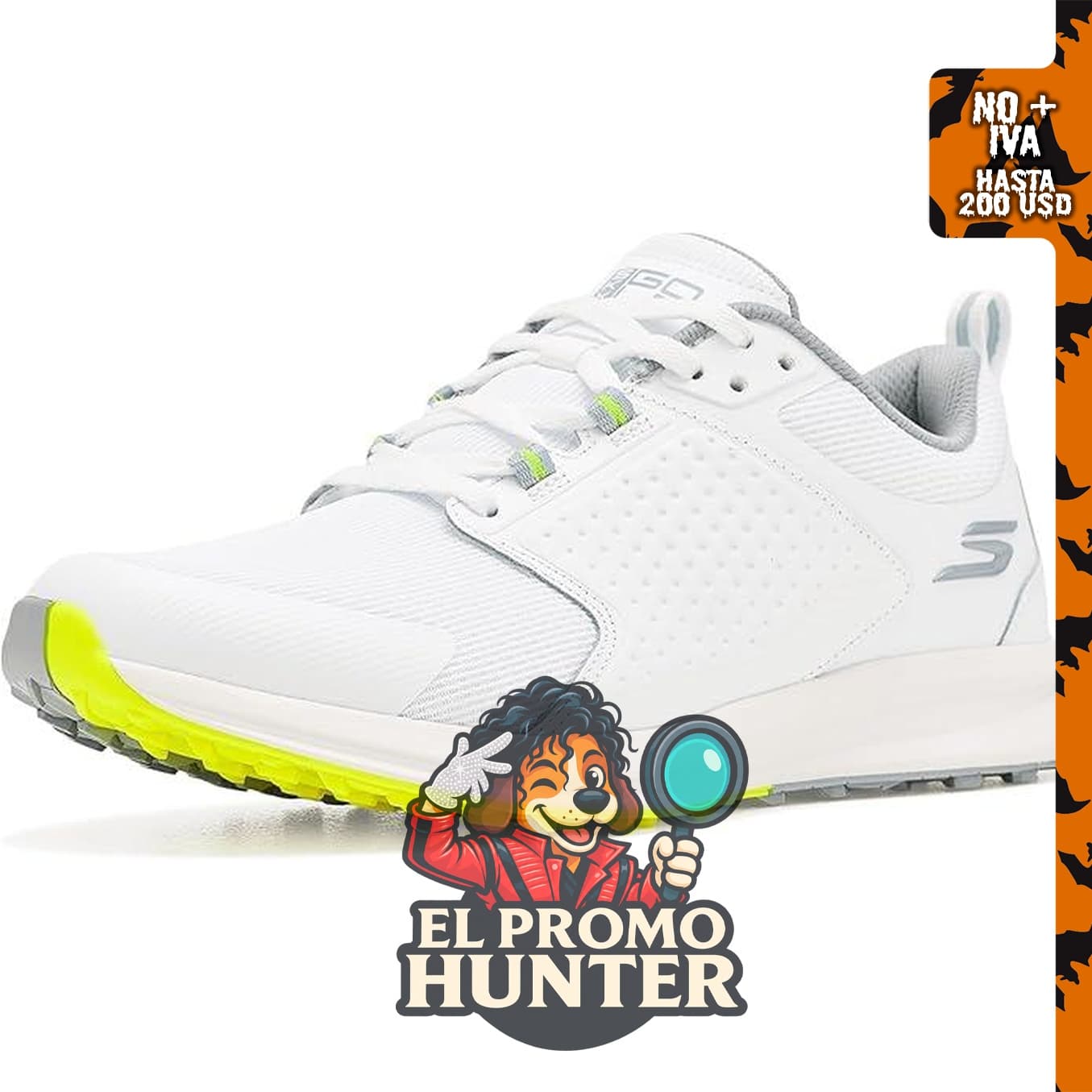 Skechers Zapatos de golf Quest sin picos para hombre.