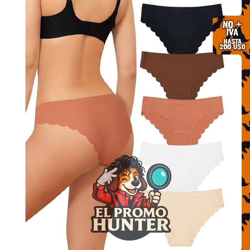 LEVAO Ropa interior sin costuras para mujer, bragas invisibles.