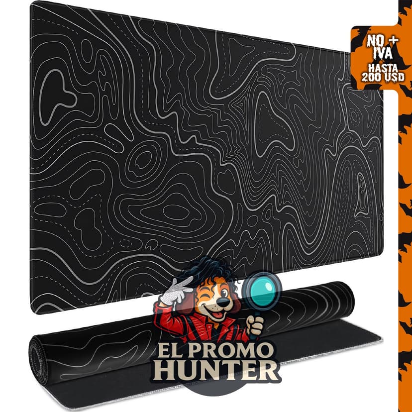 Alfombrilla de mouse grande AREYLO, impermeable y extra grande.