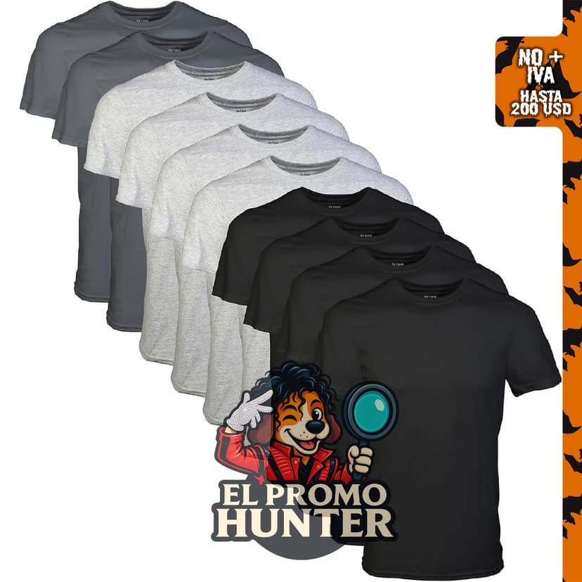 Camisetas de hombre Gildan estilo G1100, multipack.