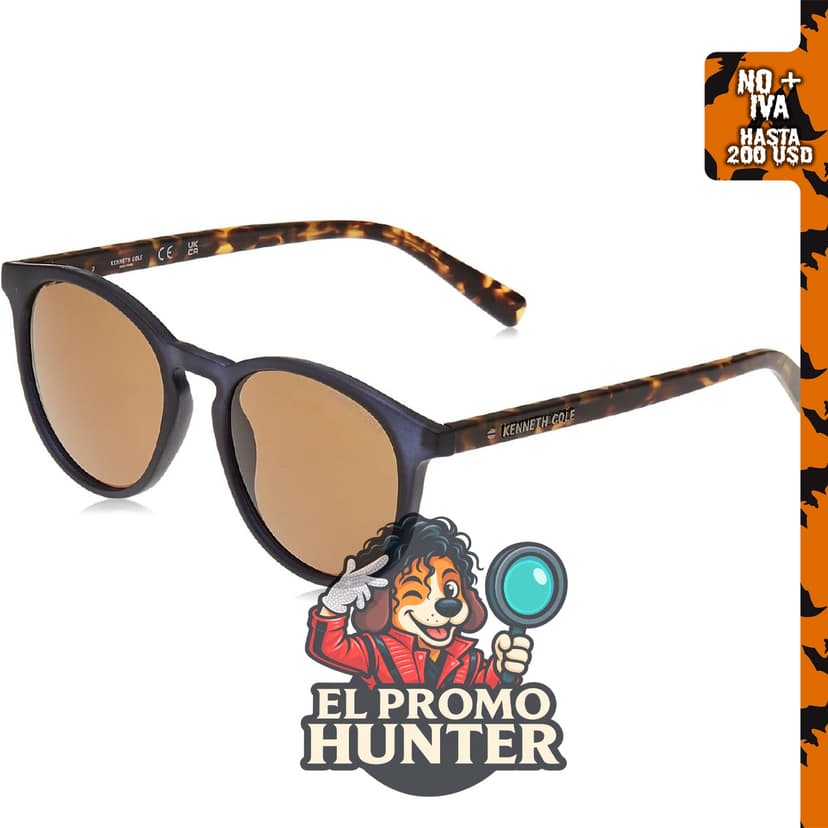 Gafas de sol redondas Kenneth Cole New York para hombre.