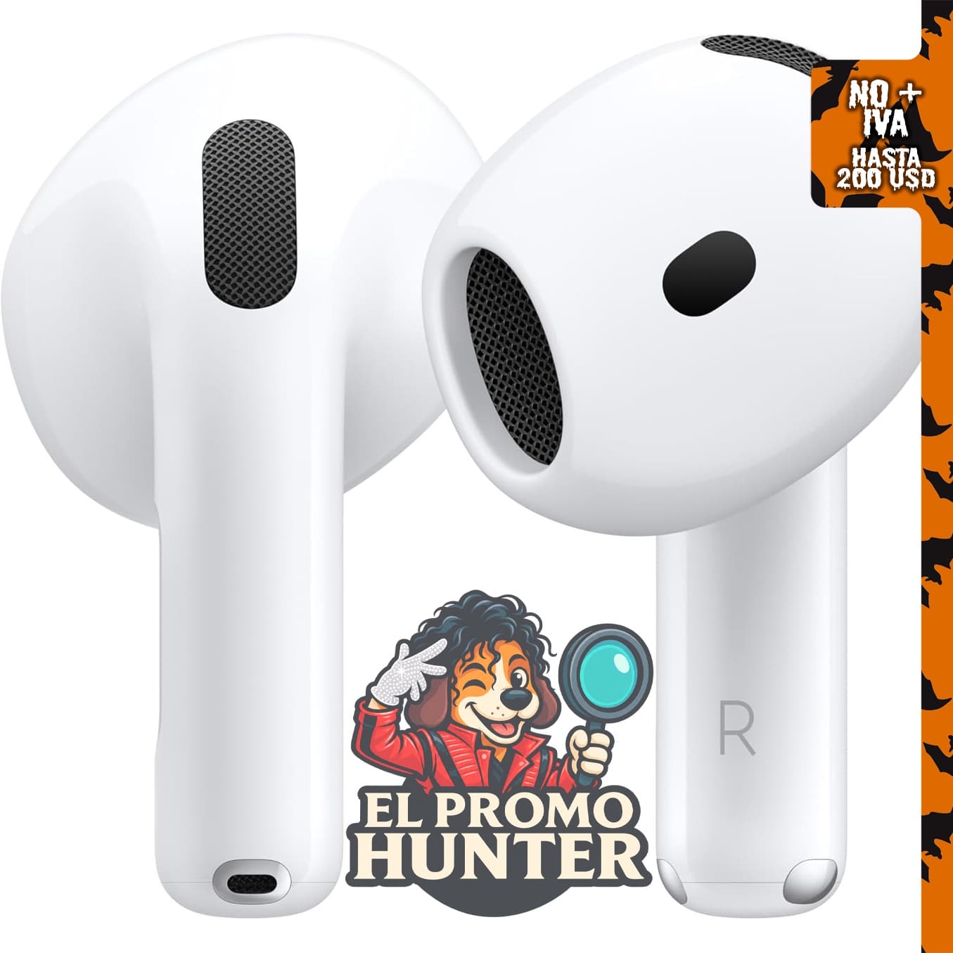 Apple AirPods 4, auriculares inalámbricos Bluetooth con audio espacial, resistencia al sudor y al agua, estuche de carga USB-C, chip H2, duración de batería de hasta 30 horas.