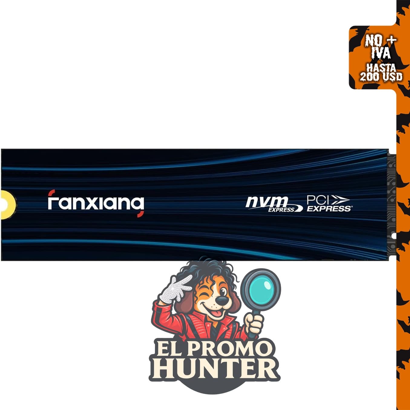 fanxiang SSD NVMe PCIe Gen 4 de 1 TB, M.2 2280, velocidad de hasta 7000 MB/s, compatible con PS5.