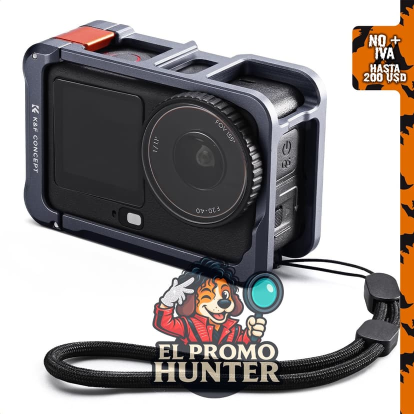K&F CONCEPT Jaula ultraligera para cámara DJI Osmo Action 6.