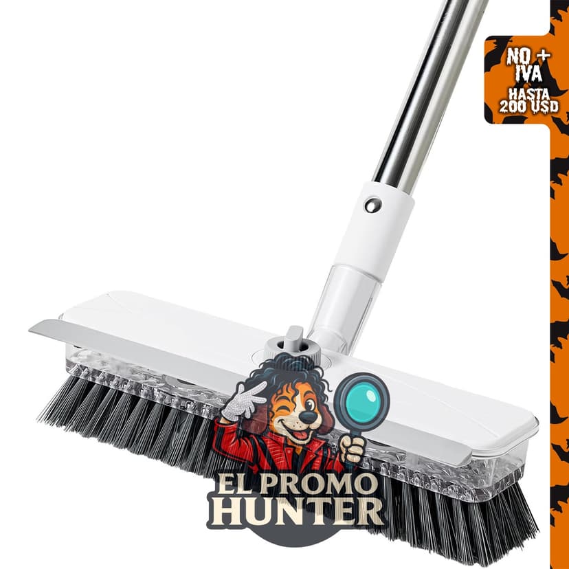 Mitclear cepillo de limpieza de suelo con mango largo, utensilio para limpieza.