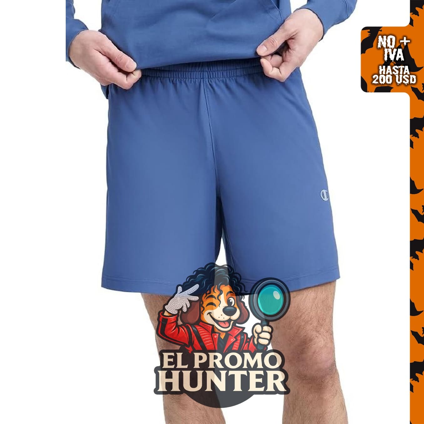 Champion pantalones cortos deportivos de punto para hombre, 7" (18 cm), ajuste delgado y ligero.