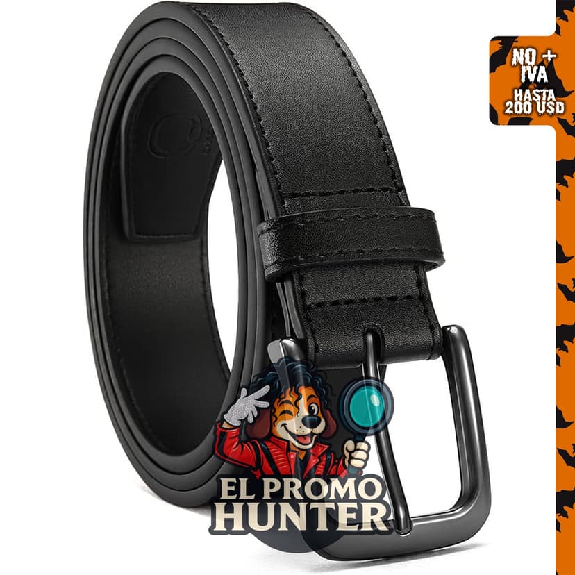 CHAOREN Cinturones de cuero para hombre, 3.5 cm para jeans, resistentes.