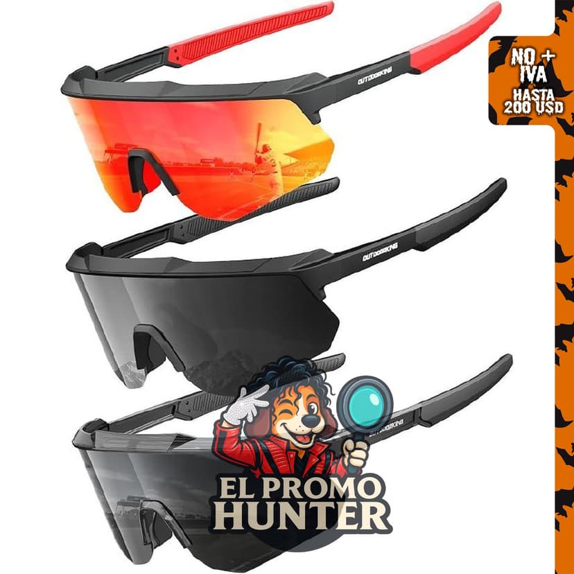 Lentes de sol deportivos polarizados para hombres y mujeres, ideales para ciclismo, conducción y pesca.