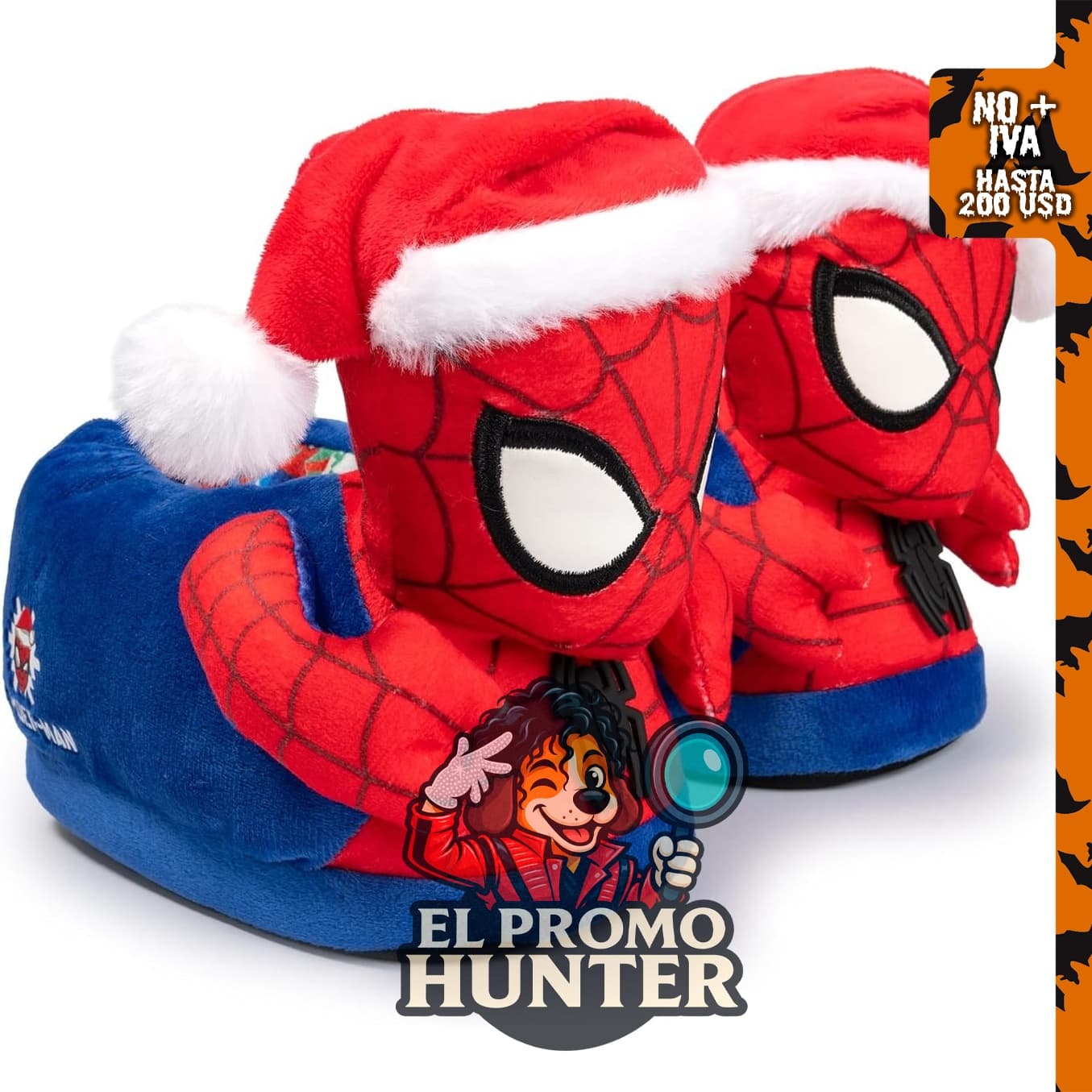 Pantuflas 3D de Spider-Man para jóvenes.