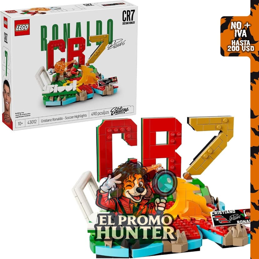 LEGO Editions Cristiano Ronaldo - Juego de construcción para niños a partir de 10 años, incluye placa decorativa.