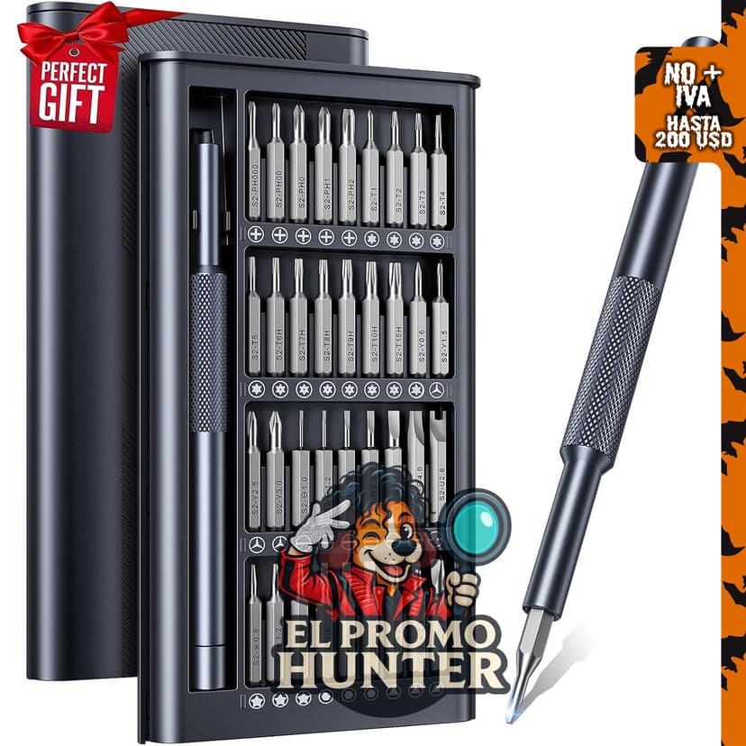 AXTH Juego de destornilladores de precisión 37 en 1, incluye rellenos de calcetines.