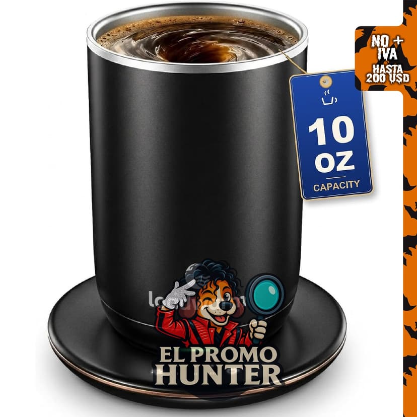 Taza de mezcla automática de 10 oz con calentamiento.
