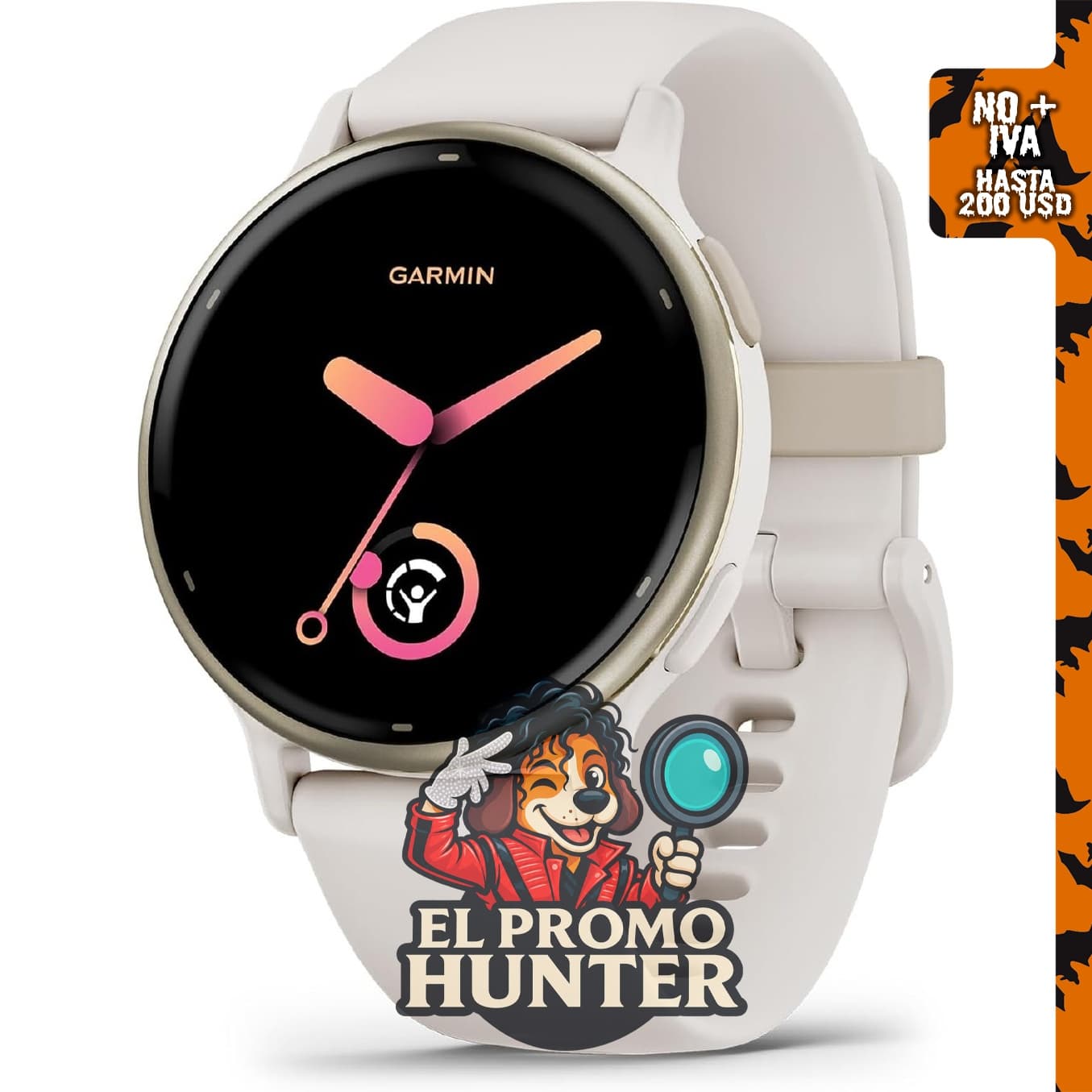 Garmin vívoactive 5, reloj inteligente GPS con pantalla AMOLED, duración de batería de hasta 11 días.