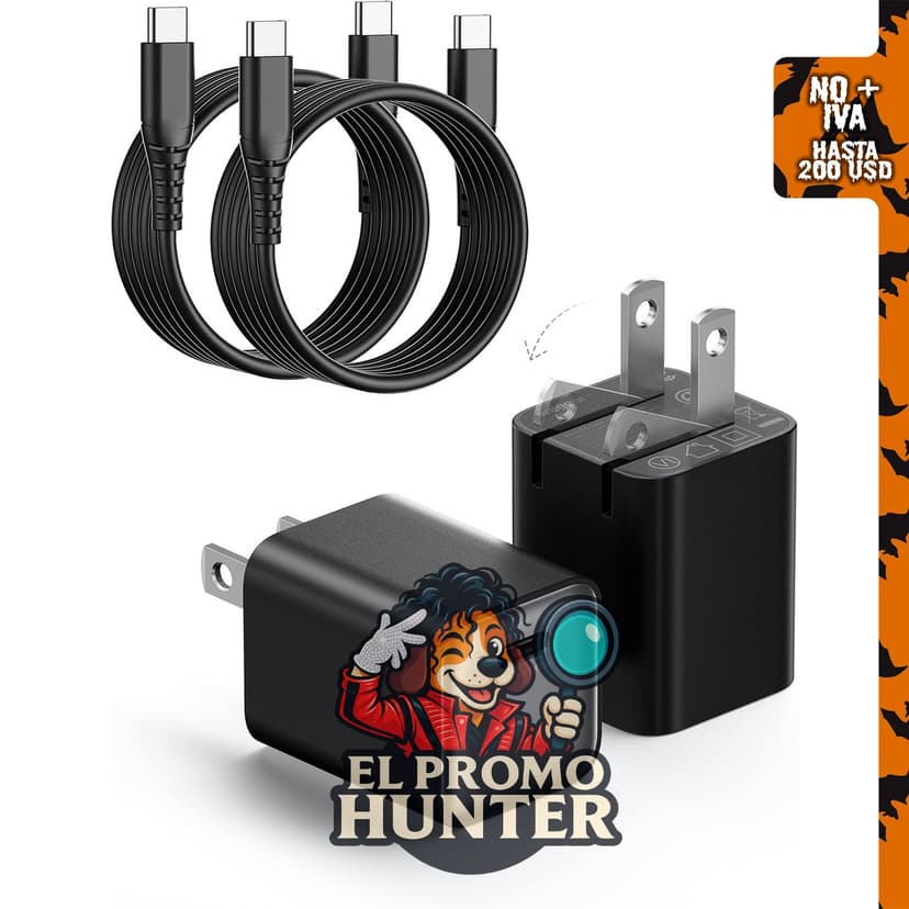 Cargador de pared compacto de 30 W, adaptador de corriente USB C con tecnología GaN III y carga rápida.