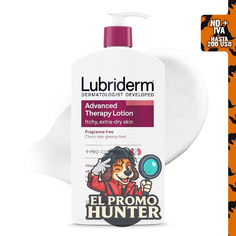 Lubriderm Terapia avanzada Loción hidratante con vitaminas E y B5, 946 ml