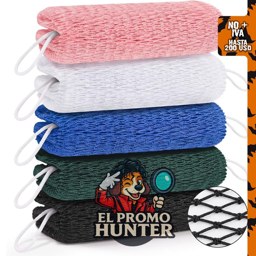 Paquete de 5 esponjas africanas auténticas exfoliantes GLOBECARRY.