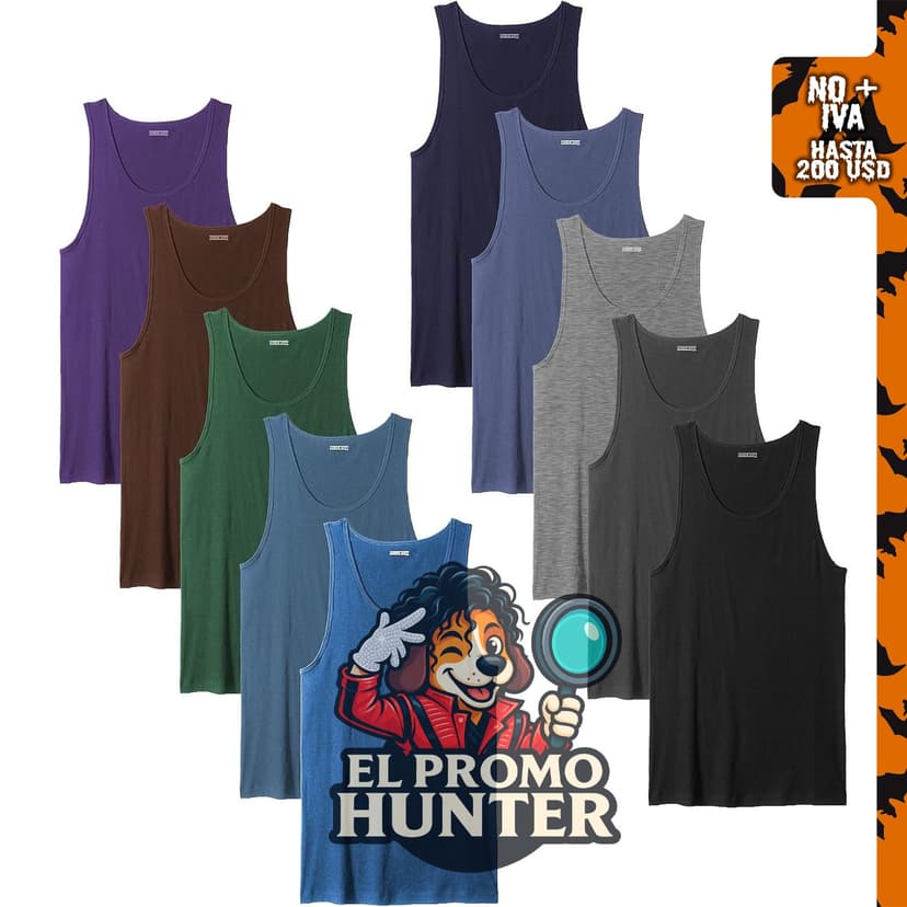 Andrew Scott Basics - Camiseta deportiva sin mangas para niño, paquete de camisetas de algodón.