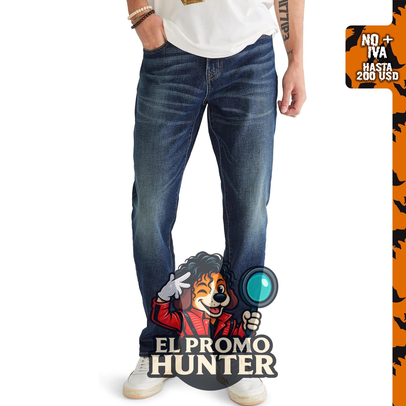 AEROPOSTALE Jeans rectos atléticos para hombre.
