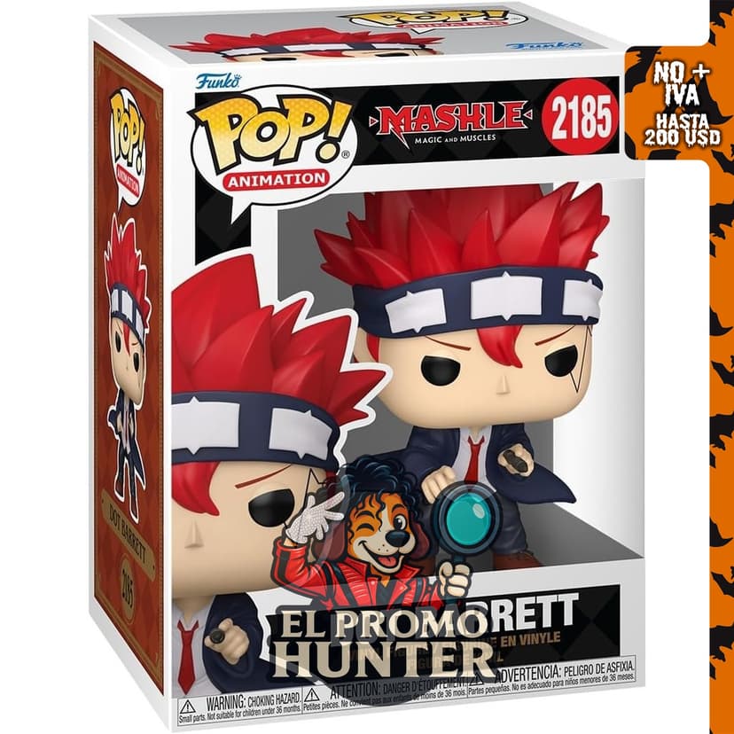Funko POP! Animación: Mashle - Dot with Chase, figura coleccionable.