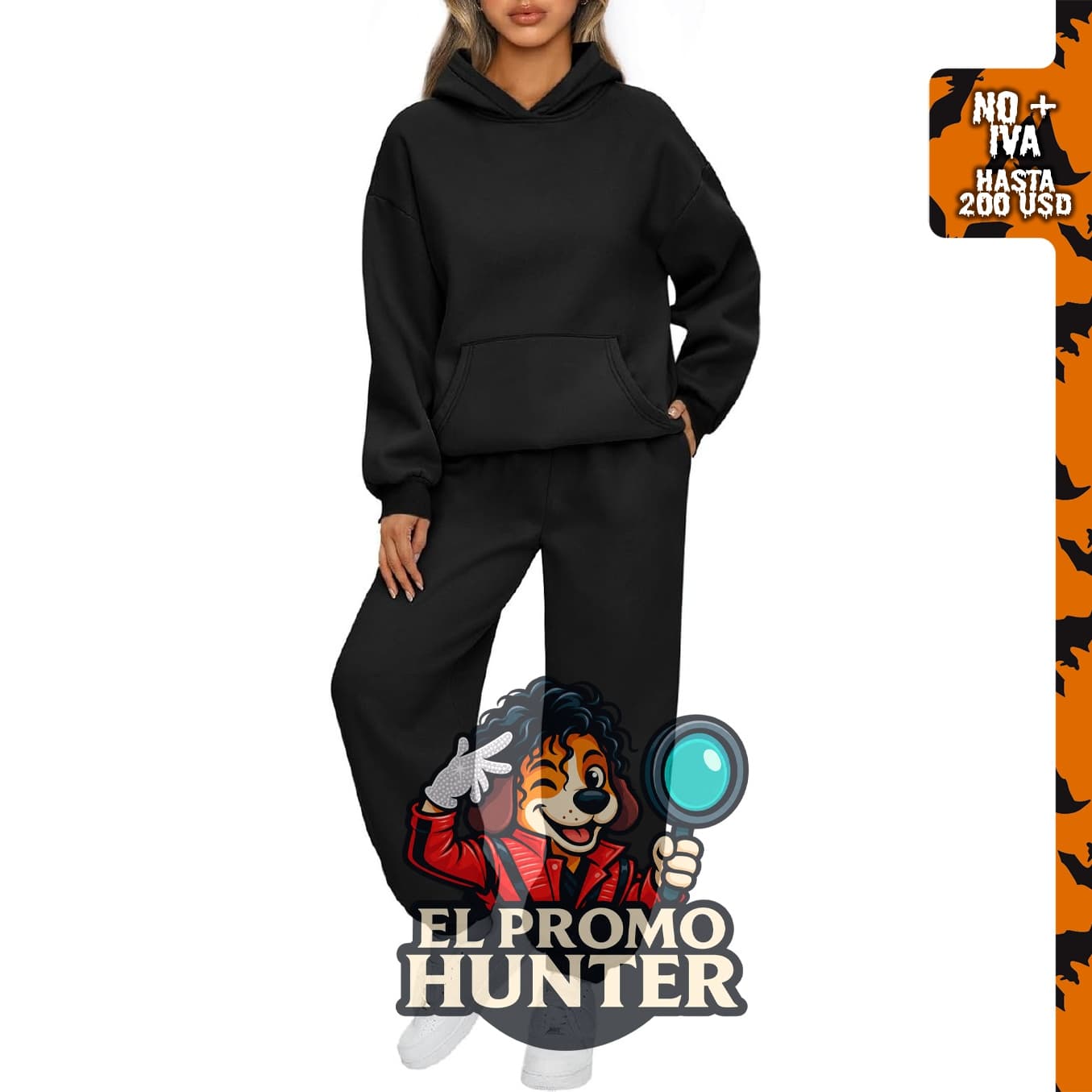 Conjunto deportivo de 2 piezas para mujer, incluye sudadera y pantalones.