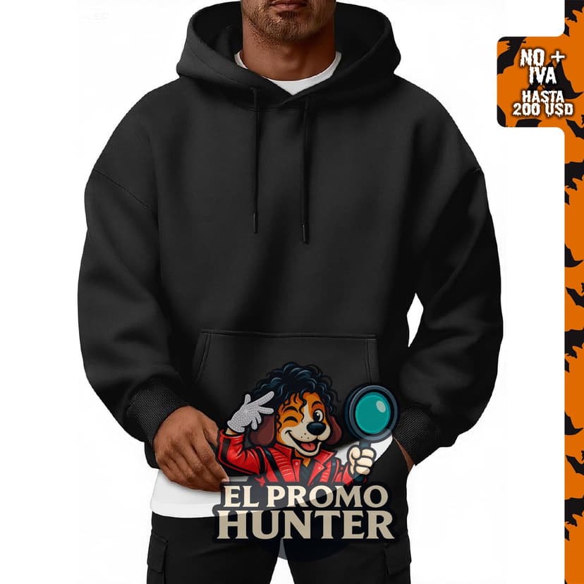 EFAN Sudaderas de gran tamaño con forro polar para hombre.