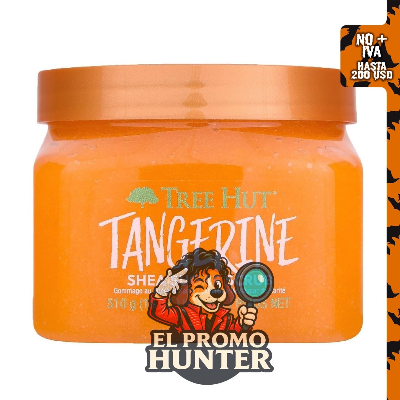 Tree Hut Exfoliante corporal de mandarina, exfoliante de azúcar vegano.