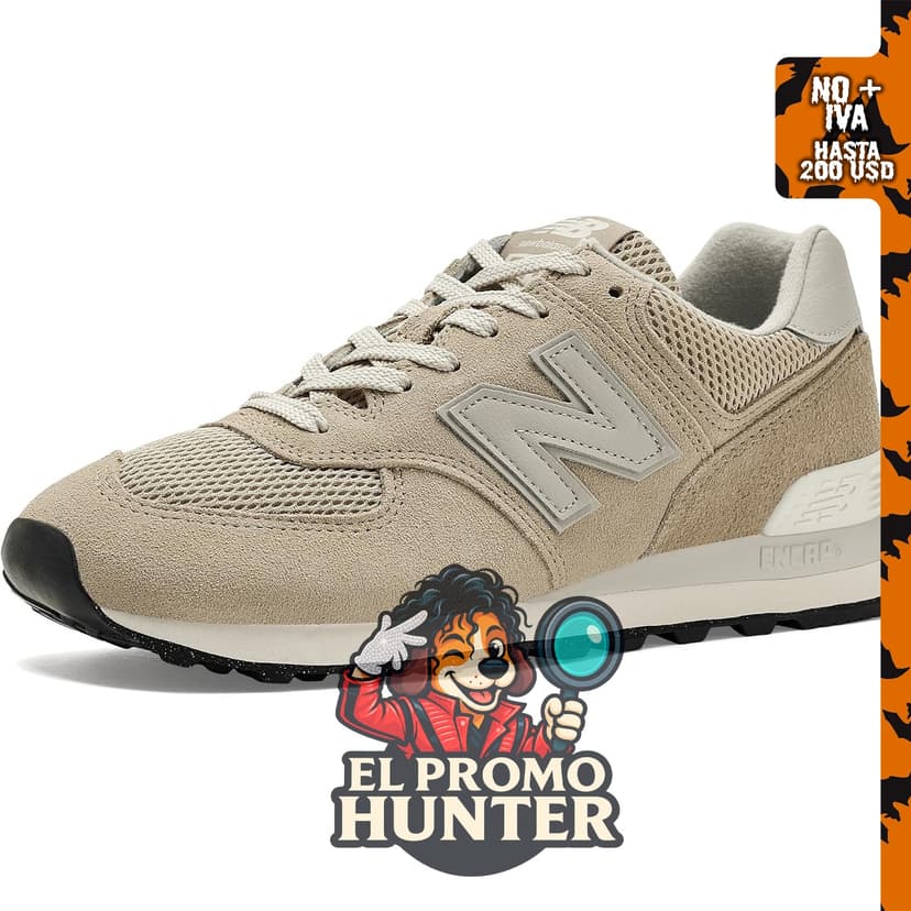 New Balance 574 para mujer, zapatos deportivos con diseño clásico.