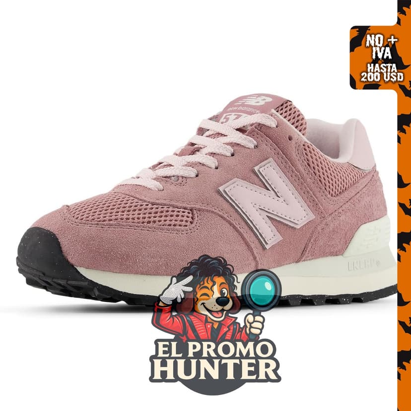 New Balance 574 para mujer, calzado deportivo con diseño clásico.