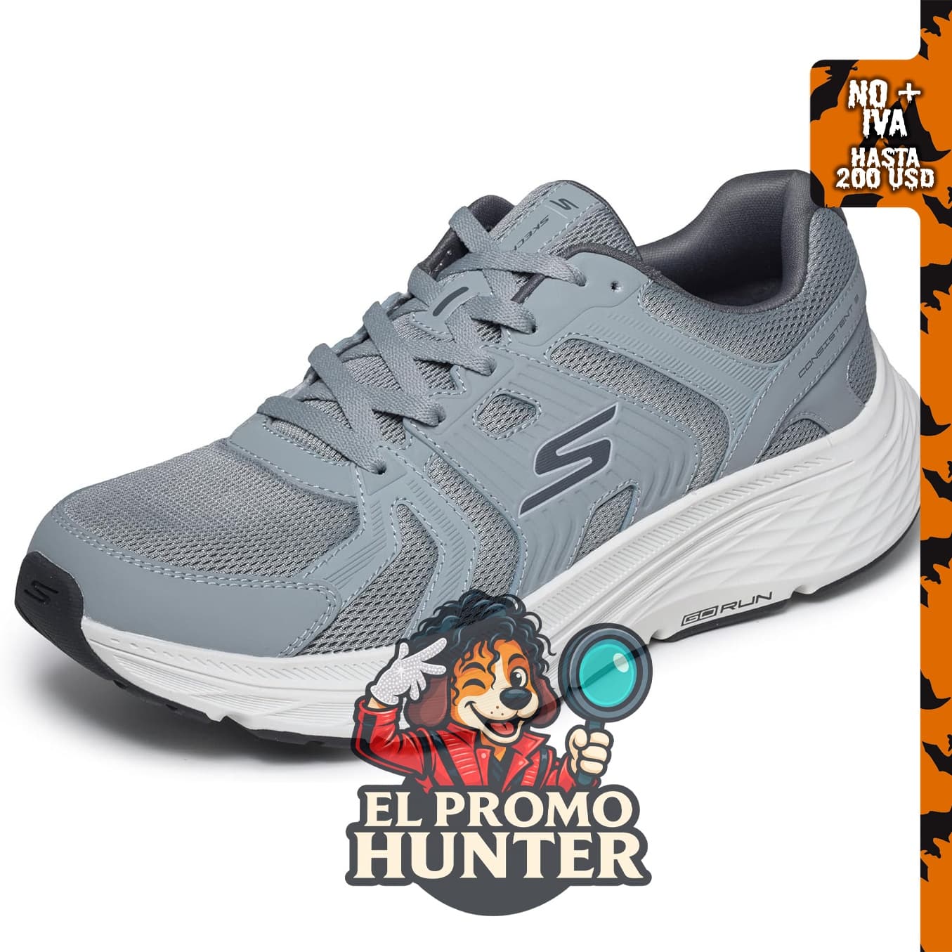 Skechers Go Run Consistent 3 Core Track para hombre, calzado deportivo.