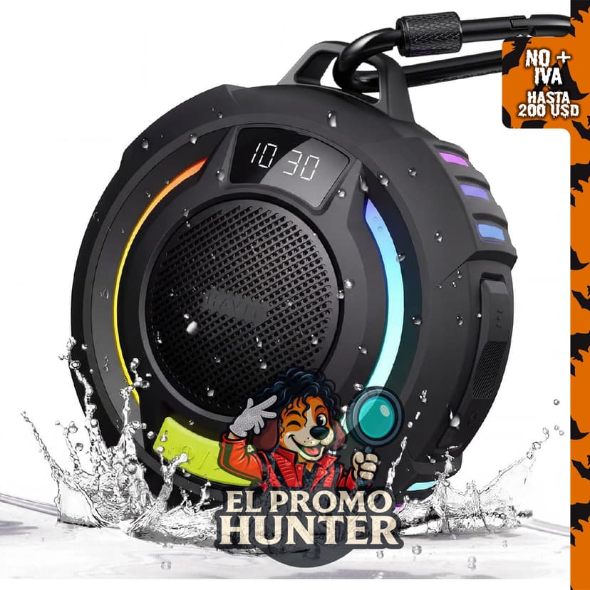 Havit Bluetooth Shower Speaker IP67, altavoz portátil inalámbrico y resistente al agua.