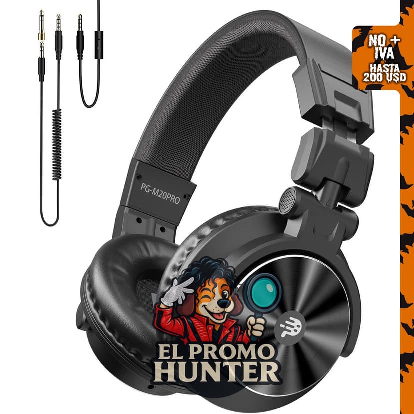 OHAYO Auriculares con cable para monitor de estudio y DJ M20, 1.969 in
