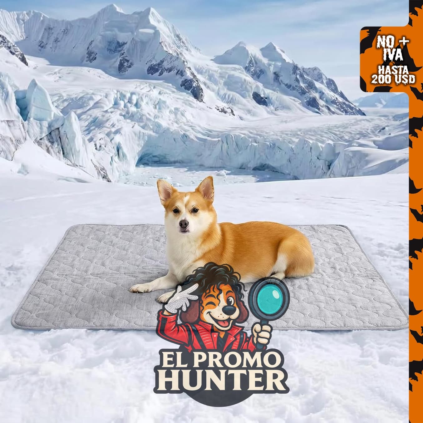 Cozy Bliss Q-Max 0.5 - Manta refrescante para perros pequeños, lavable y a prueba de fugas.