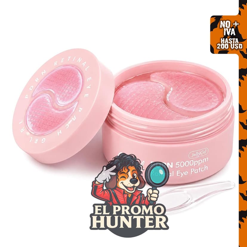 JELLYGRL Salmon PDRN 5000ppm parches para los ojos con retina y 10 péptidos, 60 unidades.