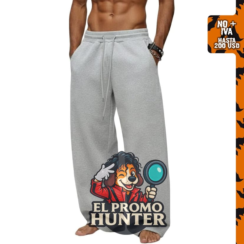 Pantalones de chándal holgados Tooprvix de forro polar, con cordón y pierna ancha, con bolsillos.