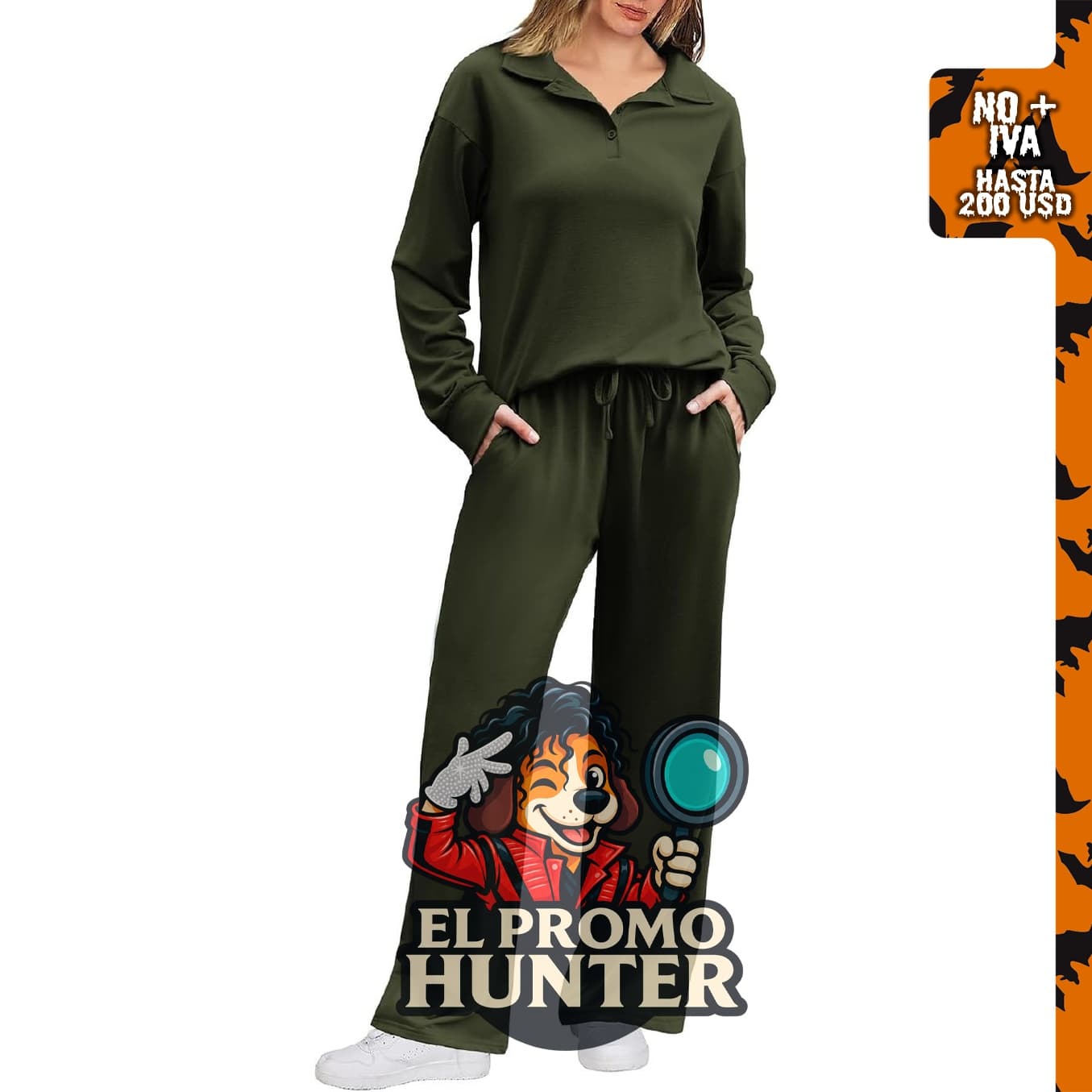 Ekouaer Conjunto de Salón para mujer, 2 piezas, top de manga larga y pantalones, tallas S-XXL.