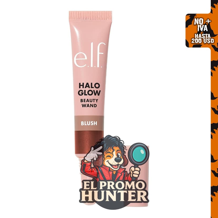 e.l.f. Halo Glow - Varita de rubor líquido para mejillas, infundida con escualano.